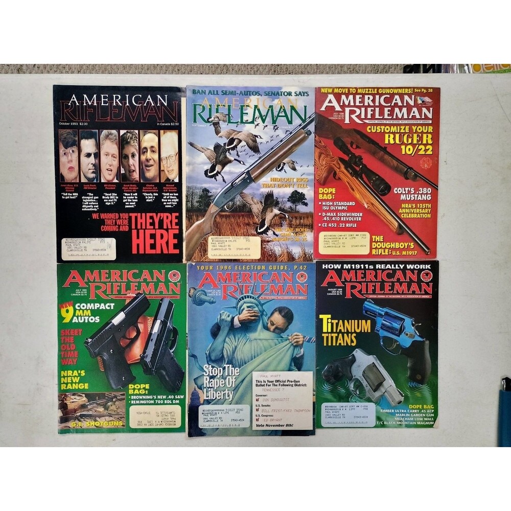 American Rifleman Magazine August 1999 Issue Titanium Titans NRA
